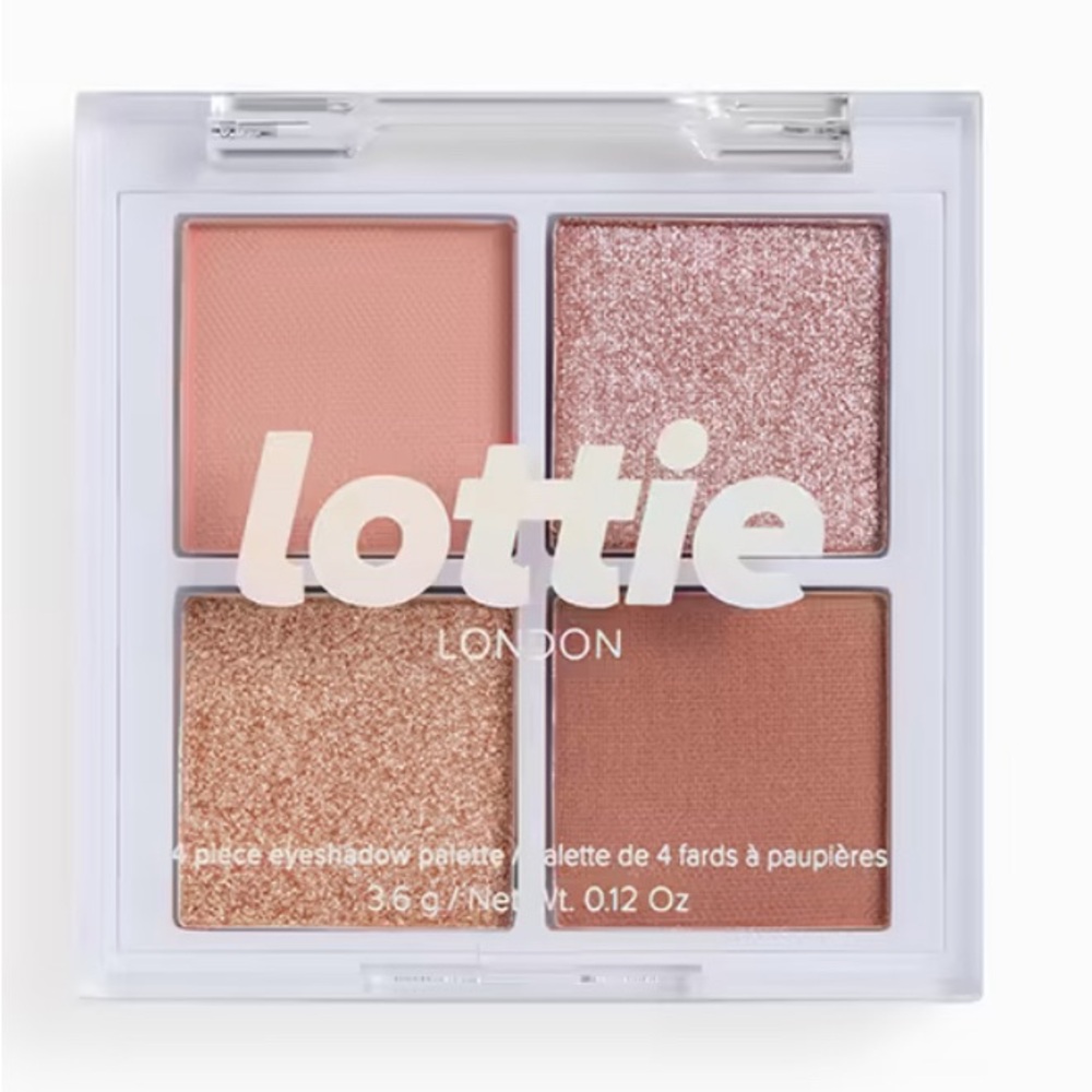 Lottie London the rose golds eyeshadow palette.
